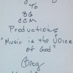 A blessing message from Greg Mathieson, a world renowned musician