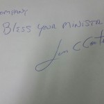 A blessing message from Luis Conte, a world renowned musician